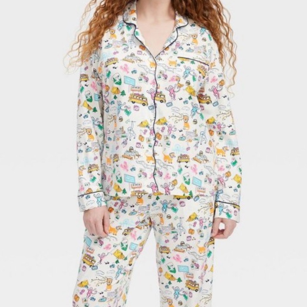 NWT Roller Rabbit Cotton Pajama Set